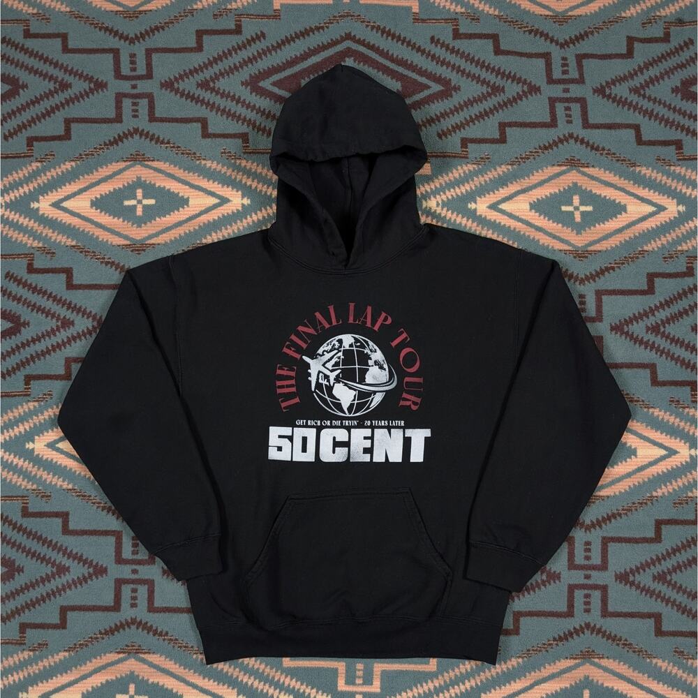 50 Cent The Final Lap Tour Hoodie Official Merch Size Medium G-unit Hoodie